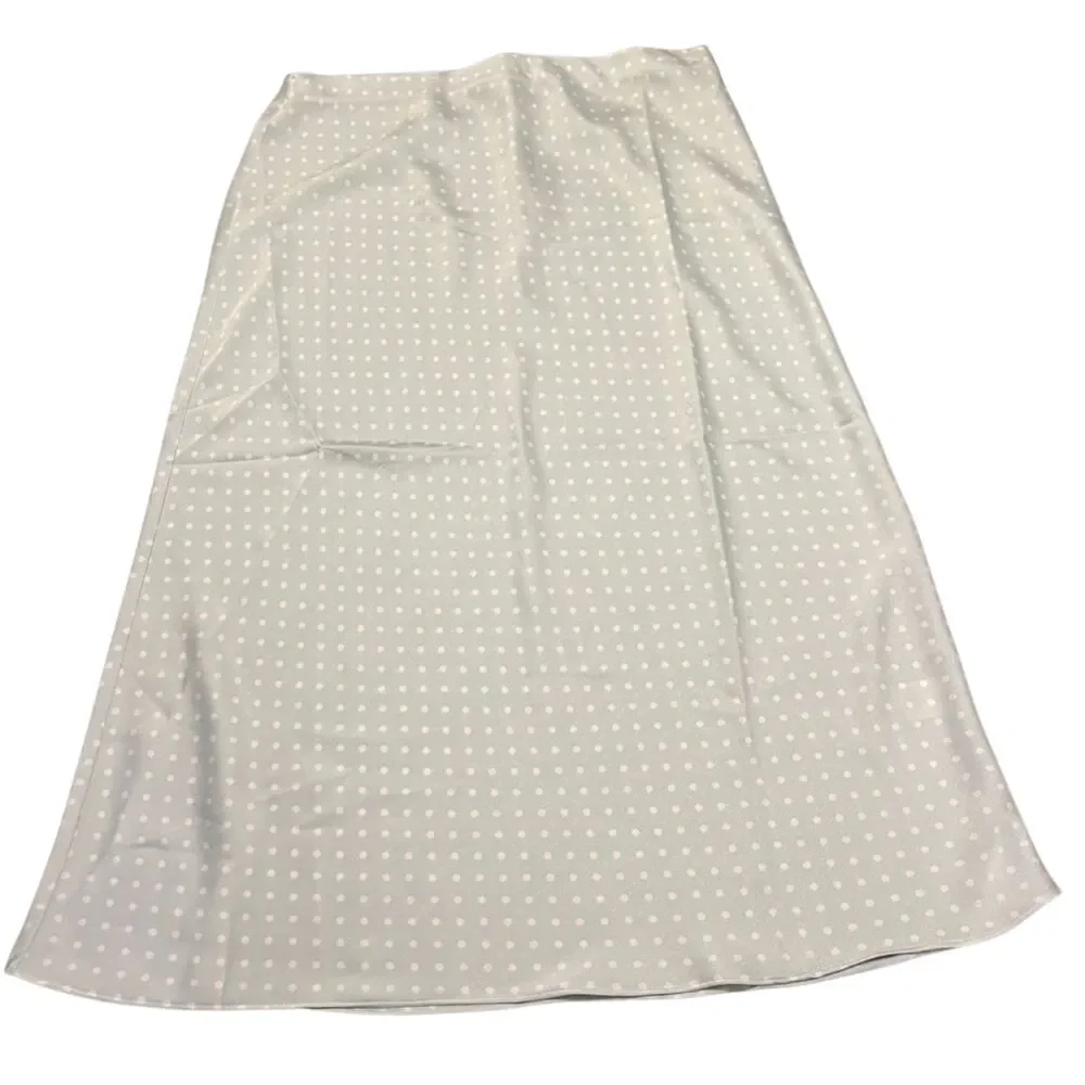 MI AMI WOMENS BLUE AND WHITE POLKA DOT SKIRT SIZE XL